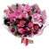 букет из роз и тюльпанов с лилией. Сербия