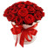красные розы в шляпной коробке. Сербия