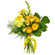 Желтый букет из роз и хризантем. Сербия